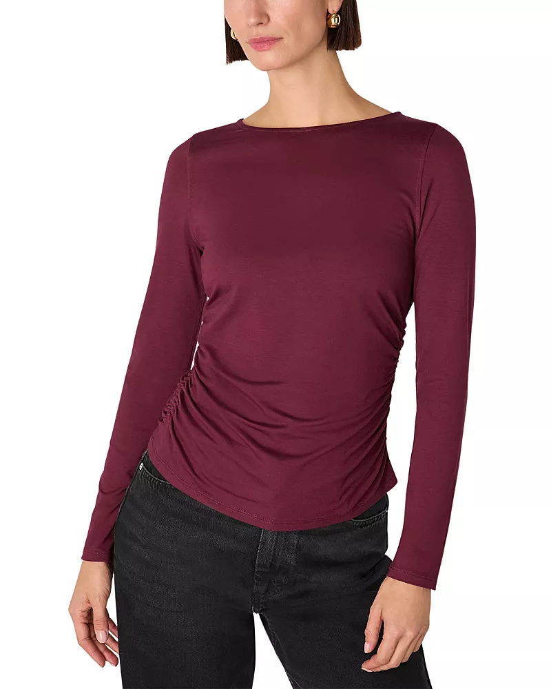 Whistles Ruched Side Top