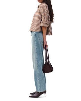 Saige Full Straight Jeans in Roseland