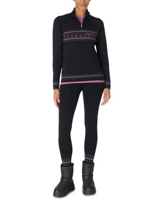 Fair Isle Half Zip Base Layer Top