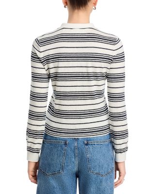 The Striped Long Sleeve Polo
