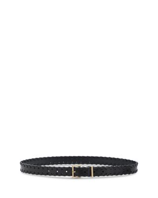 Frame The Whipstitch Belt In Yellow