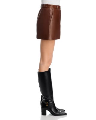The Leather Mini Skirt