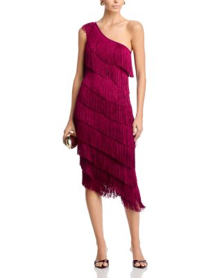 Asymmetric Fringe Dress