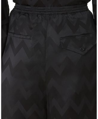 Fluid Pants In Jacquard Viscose