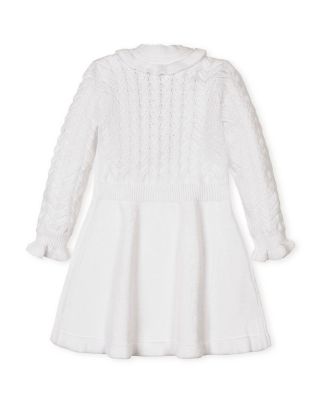 Girls&#39; Organic Chunky Ruffle Edge Sweater Dress - Baby, Little Kid, Big Kid