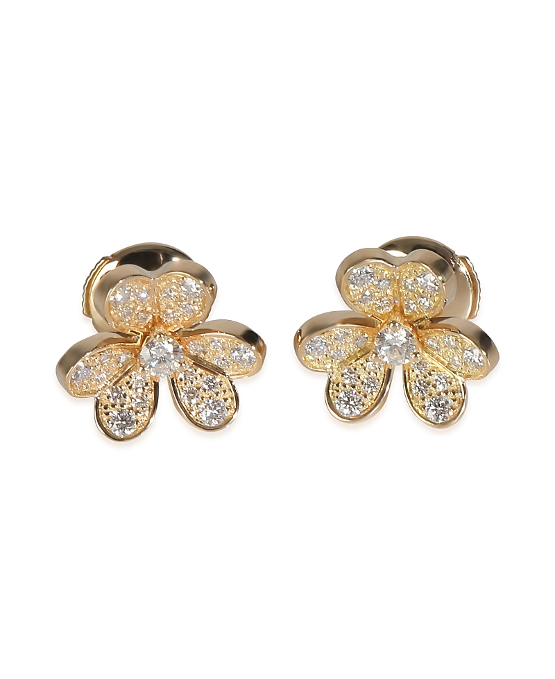 PRE-OWNED VAN CLEEF & ARPELS Pre-owned  Van Cleef & Arpels Mini Model Frivole 18k Yellow Gold Earrings