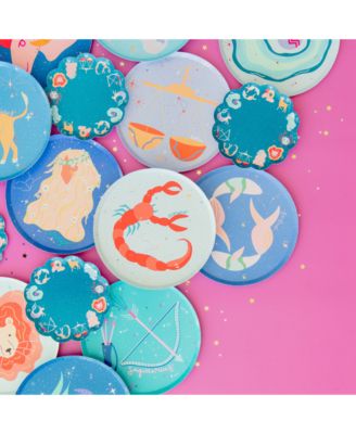 Zodiac Themed Paper Party Dessert Plates, Set of 8