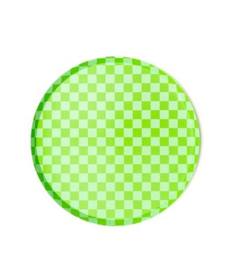 Checkered Paper Dessert Plates, Set of 8