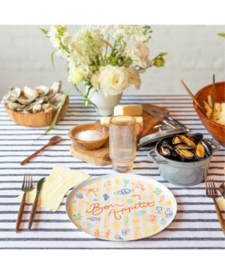 Le Dinner Pasta Noodle Paper Guest Napkins, Set of 16