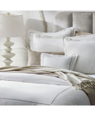  Scallop Hotel Duvet Cover 4 Piece Set, King