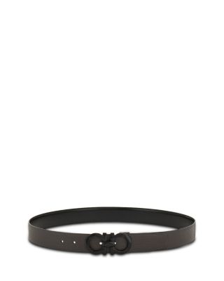 Gancini Reversible Adjustable Leather Belt