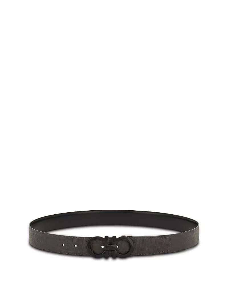 Ferragamo Gancini Reversible Adjustable Leather Belt