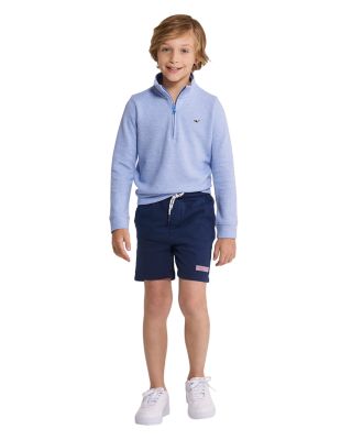 Boys' Saltwater Stripe Quarter Zip Mock Neck Sweatshirt - Little Kid, Big Kid 