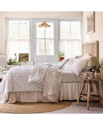 Pembroke Stripe Linen Blend Duvet Cover, Queen