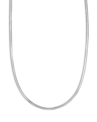 Omega Link Chain Necklace, 15"