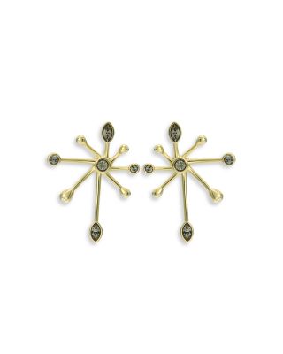 Stella Crystal Starburst Earrings, 1.6"L