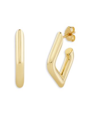 Sydney Evan 14K Yellow Gold Medium Pure Hollow Tube Earrings