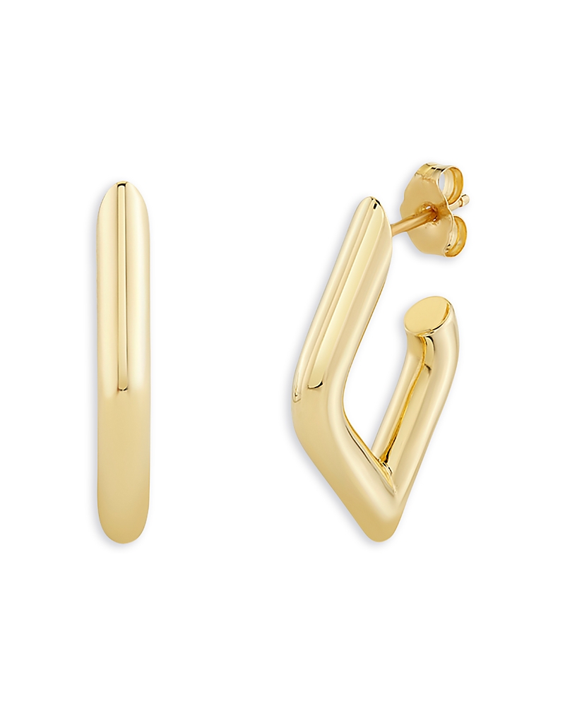 Sydney Evan 14k Yellow Gold Medium Pure Hollow Tube Earrings In Gold