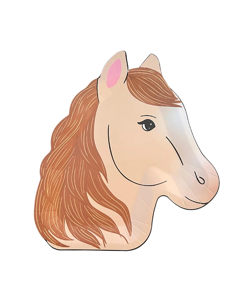 Jollity & Co Cowgirl And Cowboy Western Themed Paper Dinner Plates, Set Of 8 In Multi