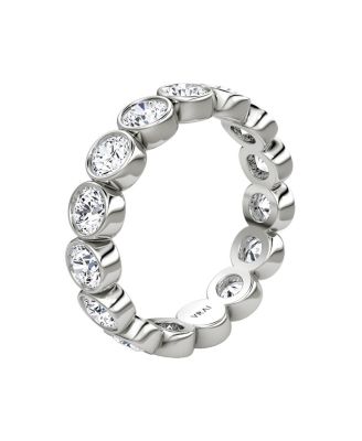 Bezel Eternity Band in Platinum, 2.4ctw Round Brilliant Lab Grown Diamonds