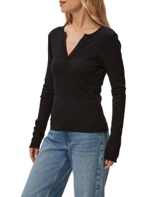 Salem Mixed Placket Henley Tee