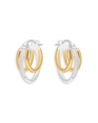 Triple Row Hoop Earrings - Exclusive