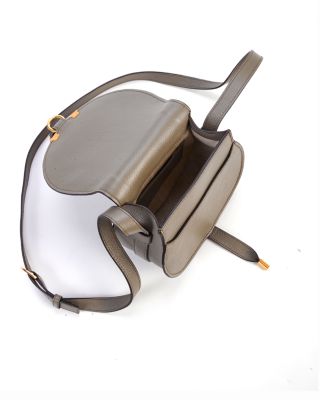 Marcie Small Leather Saddle Bag