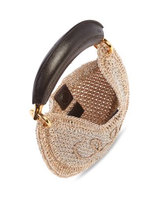 Summer Banana Mini Crocheted Hobo Bag