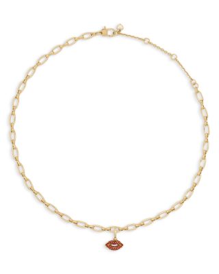 One In A Million Pav&eacute; Lips Charm 