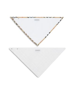 Unisex Check Cotton Two Piece Bib Set - Baby