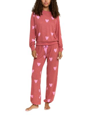 Star Seeker Lounge Set in Cherry Hearts