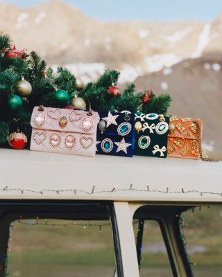 Kensington Mini Embellished Velvet Convertible Crossbody