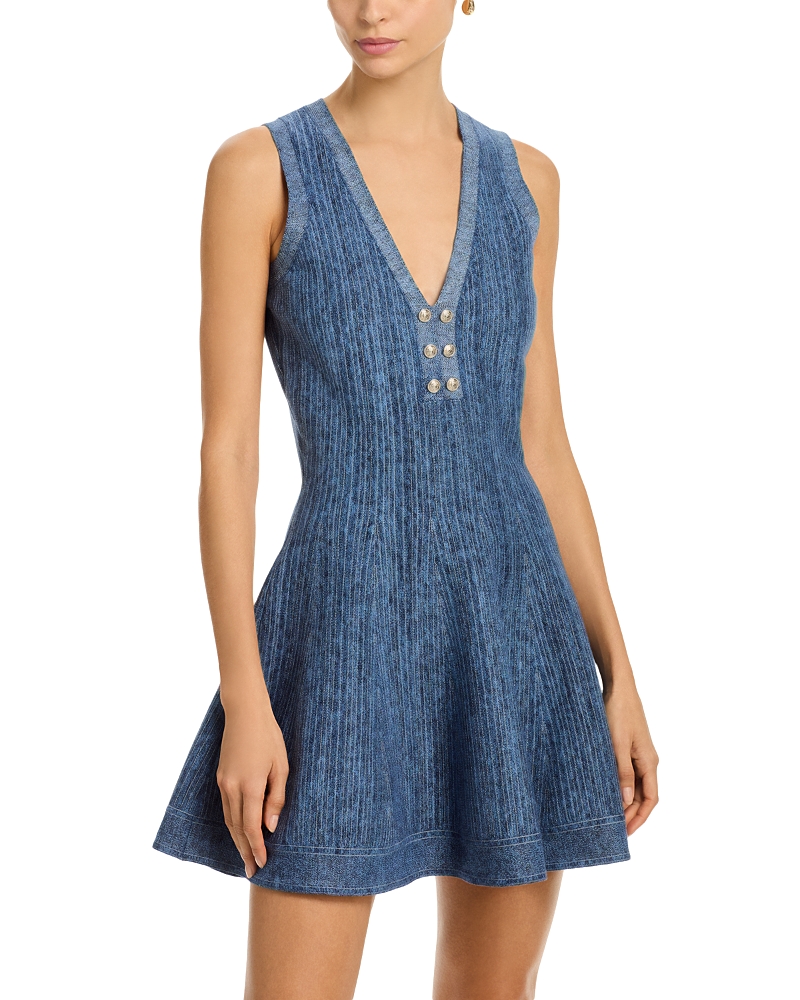 Milly Shelby Mini Dress In Blue
