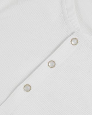 Carmello Long Sleeved Texture Grandad Polo