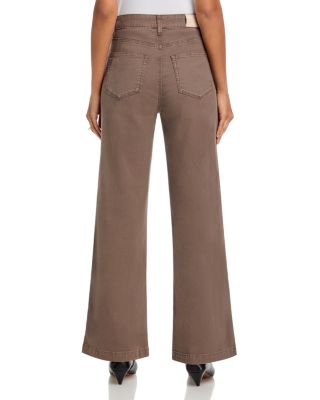 Anessa High Rise Wide Leg Jeans in Vintage Mushroom Taupe