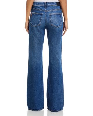 Sofia Mid Rise Soft Flare Jeans in Carver