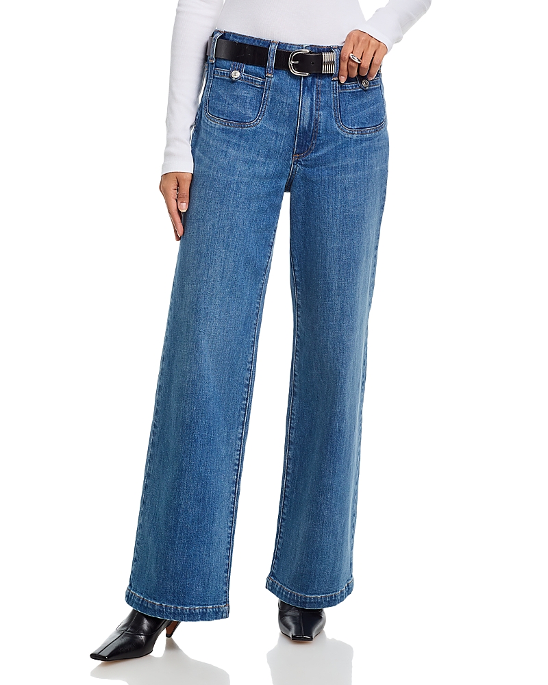 Paige Anessa High Rise Wide Leg Jeans