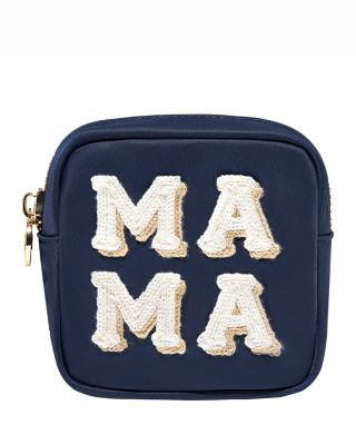 Mama Embroidered Mini Pouch