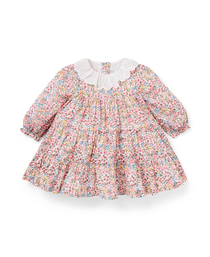 Janie and Jack Girls' Ditsy Floral Eyelet Collar Dress - Baby