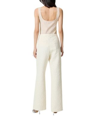 Contrast Fabric Detailed Pants