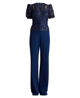 Ziya Embellished Puff Sleeve Jumpsuit