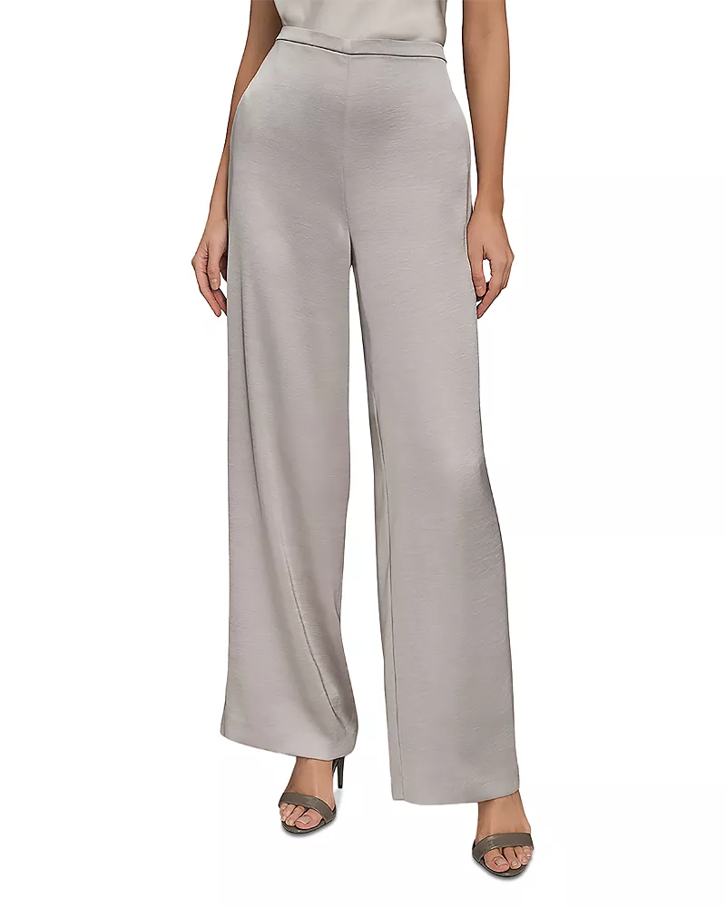Donna Karan New York Satin Wide Leg Pants