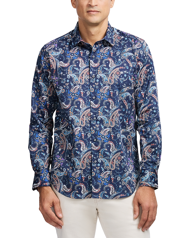 Robert Graham Chandler Printed Long Sleeve Button Front Shirt