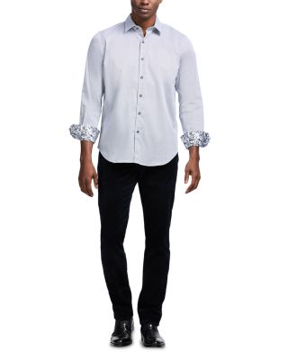 Cheslyn Printed Long Sleeve Button Front Shirt