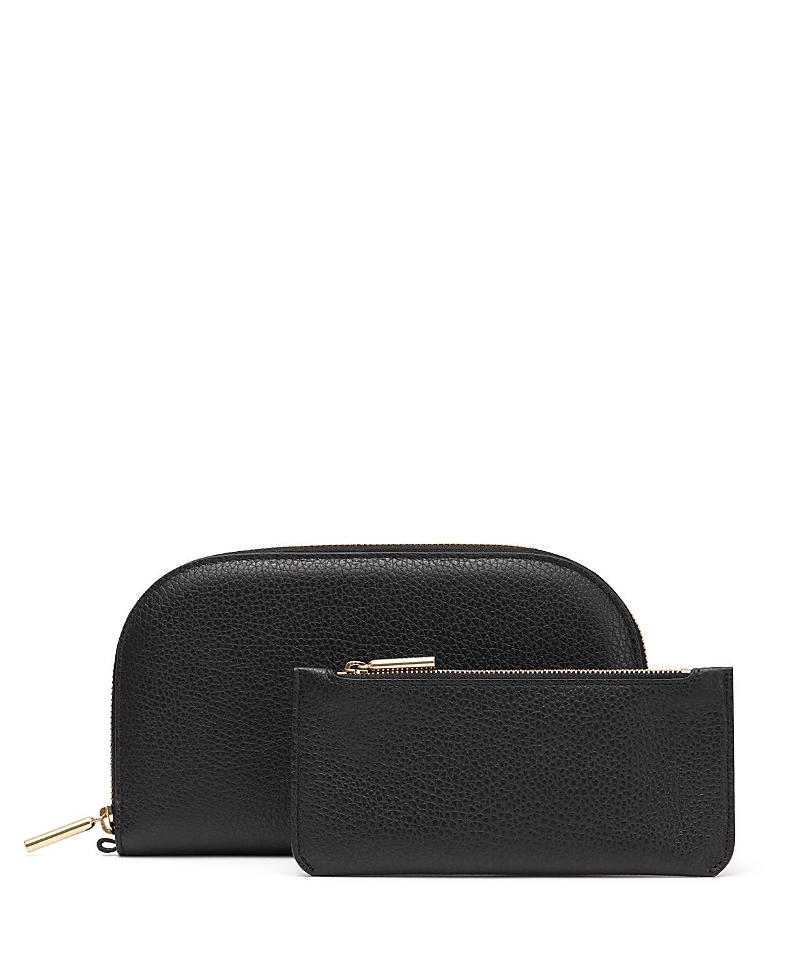 Cuyana Duo Zip Wallet In Black
