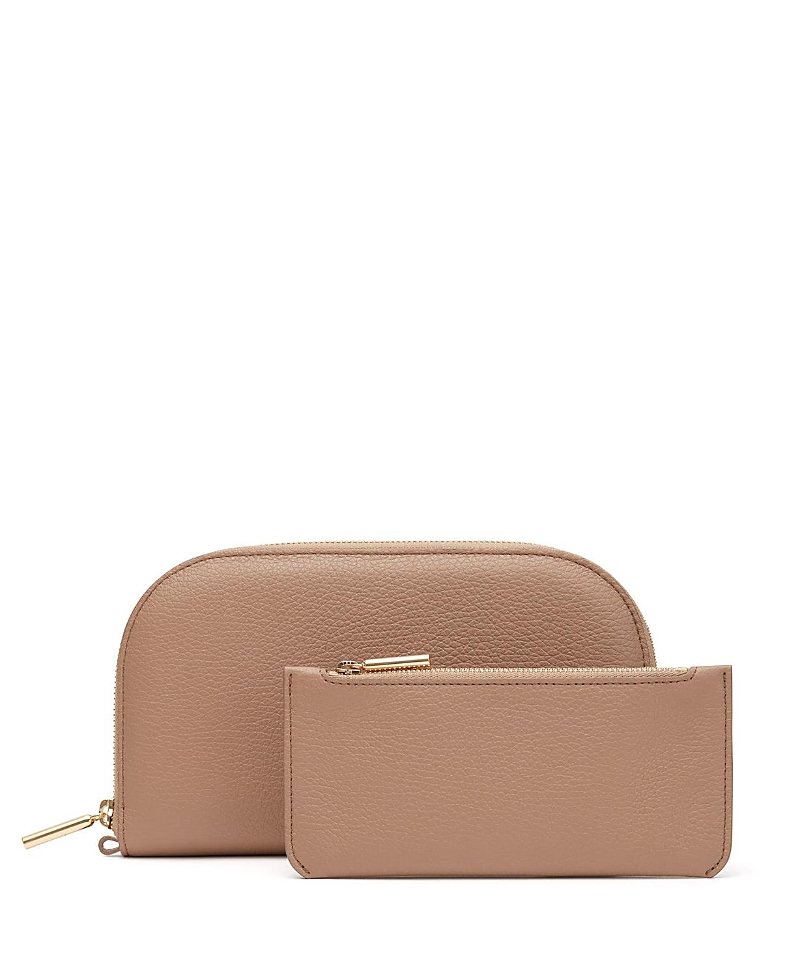 Cuyana Duo Zip Wallet In Brown