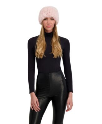 Faux Fur Rex Rabbit Knit Headband