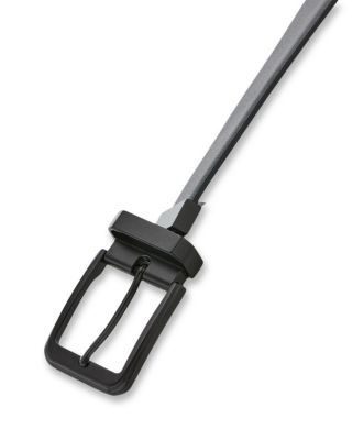 Black Leather Belt with Black Buckle - Exclusive