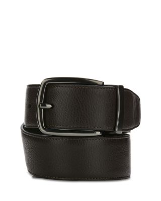 Reversible Pebbled Texture Leather Belt - Exclusive