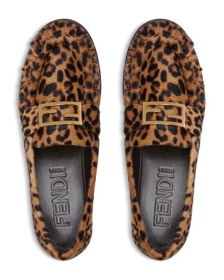 Women's Baguette Printed Cavallino Calfskin Loafers